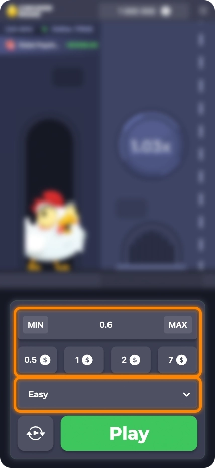 Krok 3 - ustawianie stawki